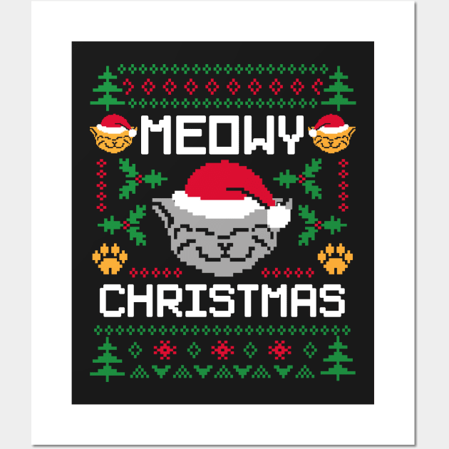 Meowy Catmas Wall Art by SolarFlare